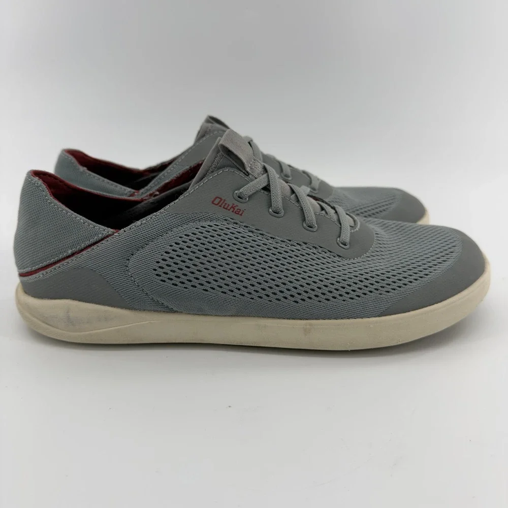 OluKai Moku Pae Mens 11 Trench Blue Mesh Boat Shoes Sneakers